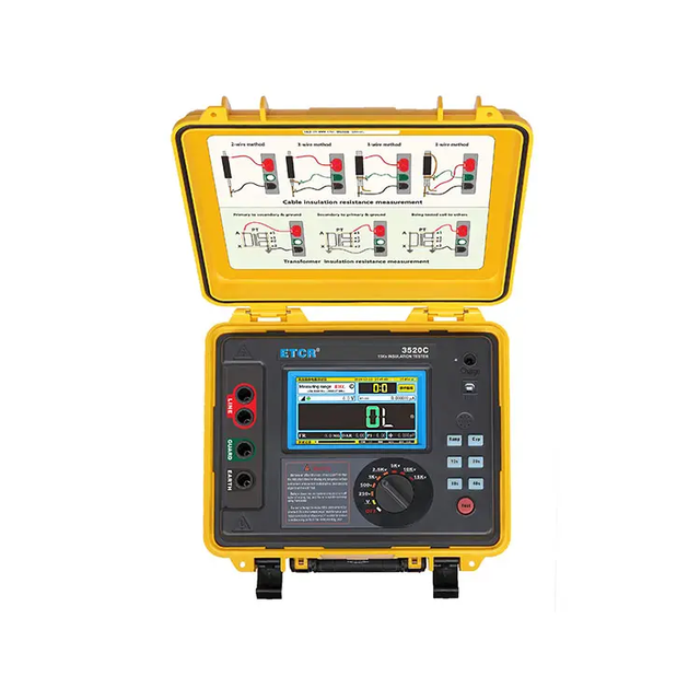 Xtester-ETCR3520C HV Digital Megohm Insulation Resistance Tester for Cables 009