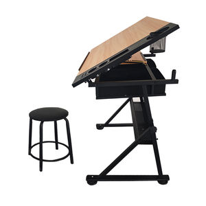 Modern Lifting Wooden <strong>Adjustable</strong> <strong>Height</strong> Art Student Painting Drafting Drawing <strong>Table</strong> for Art Student - Product Image 4