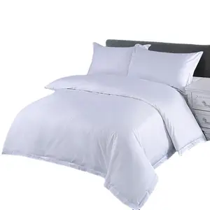 Luxury Bed Linen Set Bed Sheet Hotels Bedding New Design Wholesaler 100% Cotton Choice Queen Size Custom White Woven
