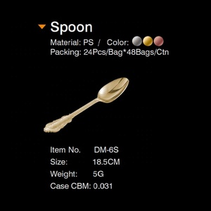 Ensemble de couverts <span class=keywords><strong>en</strong></span> acier inoxydable or rose très demandé, <span class=keywords><strong>vaisselle</strong></span> <span class=keywords><strong>jetable</strong></span> <span class=keywords><strong>en</strong></span> <span class=keywords><strong>plastique</strong></span> robuste, articles de cuisine élégants pour mariages - Product Image 3