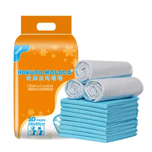 Almofadas de incontinência de tecido jacquard, lençóis descartáveis para idosos, superfície seca não tecido para adultos