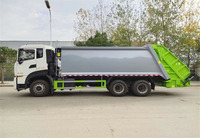 Camion compacteur de déchets Euro 6 6x4 22CBM, véhicule de collecte des déchets à chargement arrière automatique pour transfert municipal