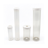 4 Ukuran Kartrid Filter Air Transparan Isi Ulang, Wadah Filter Kosong yang Dapat Digunakan Kembali untuk Filtrasi Air DIY