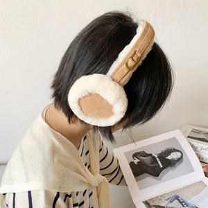 Di alta qualità per giovani signore in pelliccia di <span class=keywords><strong>agnello</strong></span> copricetto in tinta unita orecchio muffola in pelliccia calda - Product Image 6