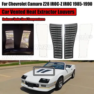4 Piezas para Chevrolet Camaro Z28 IROC-Z IROC 1985-1990, Rejillas de Ventilación para Capó, Extractor de Calor Funcional - Product Image 1