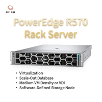 خادم ديل R570 R540 أصلي مستعمل قابل للتركيب على الرف 2U مع 12 فتحة LFF