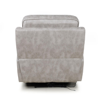 Fauteuil inclinable électrique minimaliste en tissu technique avec ottoman, fauteuil simple inclinable électrique en métal pour salon et home cinéma