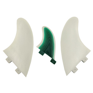 ชุดครีบกระดานโต้คลื่น UPSURF MR แบบสองสี รองรับ FCS สีเขียวขาว - Product Image 2