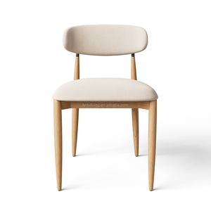 आधुनिक दौर डाइनिंग टेबल ठोस लकड़ी 5-टुकड़ा डाइनिंग रूम घर कार्यालय विला असेंबली के लिए टिकाऊ फर्नीचर सेट - Product Image 4