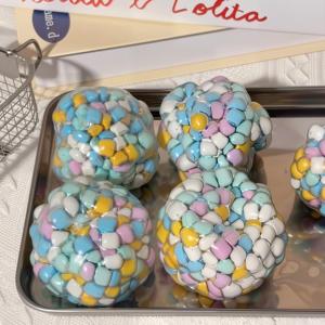 TPR <b>Bead</b> Ball Squishy Toy Colorful Foam Filled Squeeze Stress Relief Ball Sensory Fidget Toy Macaron Party Favor Desk Decor - Product Image 4
