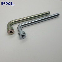 Clé à clé triangulaire intérieure en acier au carbone personnalisée Clé à molette triangulaire zinguée pour vis Support OEM