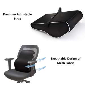 Travesseiro ortopédico dobrável, travesseiro almofada de apoio para trás do assento de carro, viagem, confortável, cadeira de escritório - Product Image 3