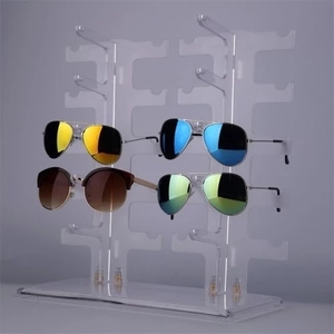 Acrylic Sunglasses <strong>Display</strong> <strong>Case</strong> with Drawer | Multi-Tier <strong>Rotating</strong> Stand &amp; Storage Showcase | Custom Retail Organizer for Eyewear - Product Image 6