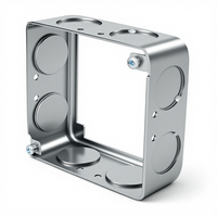 Boîte de jonction carrée en métal galvanisé Hangshuo EB202 avec indice de protection IP pour boîtiers électroniques/instrumentaux
