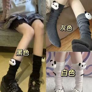 Chaussettes mi-mollet Panda blanches respirantes pour femmes, style Lolita, douces, mode JK, printemps-été - Product Image 3