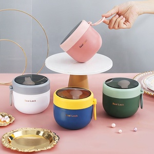 Edelstahl Rvs Boîte à bento chauffante en acier inoxydable isolée thermiquement Boîte à lunch Céréales Avoine Soupe Tasse <span class=keywords><strong>Bol</strong></span> pour enfant École - Product Image 1