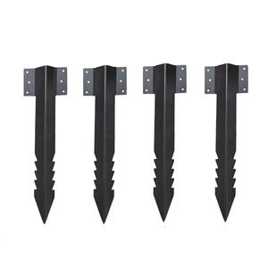 Piquets de réparation pour poteaux de clôture, robustes, en métal Galvalume, étanches, pour usage agricole, <span class=keywords><strong>ancrage</strong></span> pour poteaux en <span class=keywords><strong>bois</strong></span>, pour la réparation des poteaux en <span class=keywords><strong>bois</strong></span> cassés ou inclinés - Product Image 6
