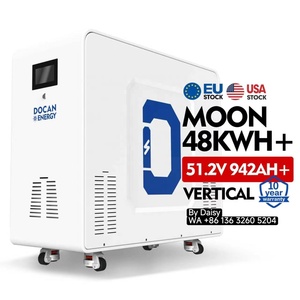 Paquete de Baterías Moon de 51.2V 942Ah 48kWh 50kWh con BMS de 200A, Disyuntor, Extintor de Incendios, Calefacción y Almacenamiento de Energía Solar - Product Image 1