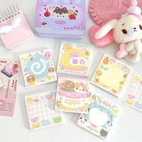 Carnet d'étudiant à feuilles mobiles, non-adhésif, détachable, motif chiot mignon, bloc-notes de messages de grande valeur