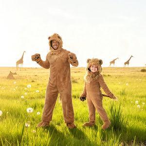 Disfraz de León de Felpa Suave para Halloween, Lindo Disfraz de León Pequeño para Adultos y Niños - Product Image 5