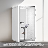 Cabine insonorisée mobile moderne et minimaliste SP300 pour bureau, salle de réunion, cabine téléphonique, pod silencieux, studio d'enregistrement, pod pour piano/batterie