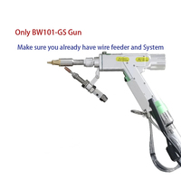 Pistolet de soudage laser à fibre portatif ultraléger 0,9 kg 3000 W 4 en 1 avec têtes de nettoyage, découpe et décapage de la rouille RayTools BW101-GS QBH