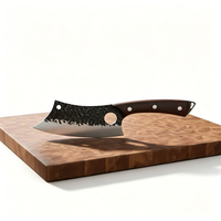 Ensemble de couteaux de cuisine forgés à la main, couteau de boucher serbe, couteau de chef et couteau viking, manche en bois, ensemble de couteaux de chef de qualité pour la cuisine
