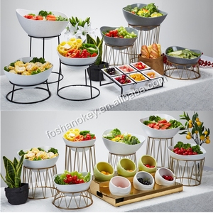 Khuyến Mãi Tự Chọn Risers Sang Trọng Phục Vụ Đảng Wed 8 Bộ Thép Không Gỉ Thực Phẩm Nho Tại Sẽ Món Tráng Miệng Vàng Trái Cây Hiển Thị Đứng - Product Image 4