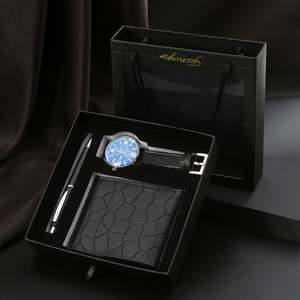 Regalos para el Día del Padre 2025, Set de Regalo con Logotipo Personalizado, Reloj de Cuarzo para Hombre, Bolígrafo, Set de 3 Piezas en Caja de Regalo de Lujo para Padre - Product Image 5