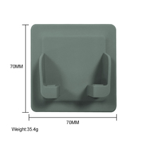 Organisateur de rangement de salle de bain support de brosse à dents en silicone ensemble de porte-brosse à dents crochet de salle de bain
