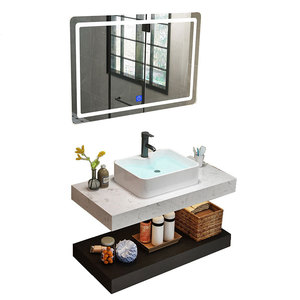 ABZ007-100 mueble de lavabo 100 90 cm bathroom furniture bathroom sink cabinet black bathroom wash basin cabinet