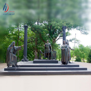 14 Bronze Stations Du <span class=keywords><strong>Chemin</strong></span> De Croix Jésus Christ Sculpture - Product Image 1