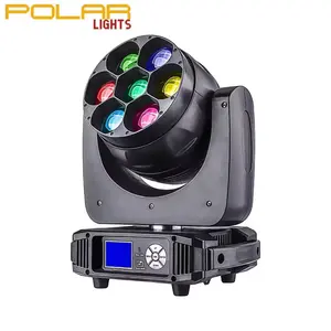Đèn phân cực mini LED Bee Eye di chuyển đầu ánh sáng 7pcs 40W RGBW chùm rửa Zoom cho DJ Disco bar Câu Lạc Bộ sân khấu Đảng