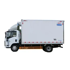 Prix bas Offre Spéciale 127hp 4*2 fourgon de livraison de refroidissement des aliments à vendre camion de congélation de réfrigérateur