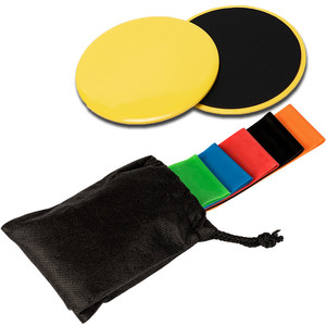 5 أشرطة حلقة المقاومة المطاط الطبيعي مجموعة والأقراص المتزلجون التدريب الساق مجموعة تجريب أقراص - Product Image 1