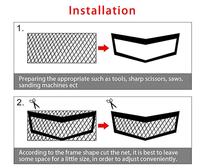 Grille de calandre en plastique de style hexagonal universelle pour voiture SUV