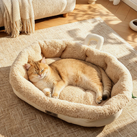 Nouveau tapis de lit pour animaux de compagnie en polaire douce et respirante, antidérapant, adapté à toutes les saisons, avec poignée