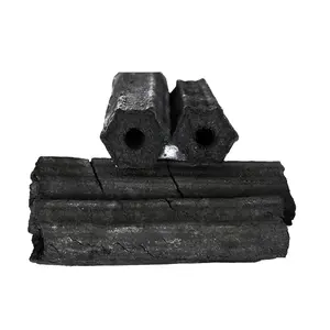 High quality Grade A Sawdust charcoal briquettes in the hexagon shape For BBQ barbecues and restaurants