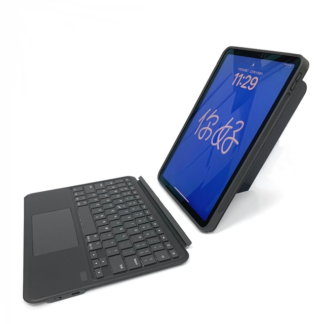 UCJ New Factory Price Polycarbonate Scissor Keyboard Case iPad 10.9 11-Inch Detachable Magnetic BT Wireless Full Size RGB Type-C