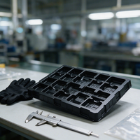 Industrial Recyclable Blister Pack Tray PET PS Multi Cavity OEM Tray for Precision Electronic Accessories Storage and Transfer