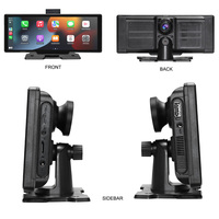 Caméras d'enregistrement de conduite avec écran tactile Full HD 4K 10,26 pouces, Carplay et Android Auto, DVR pour camion, double objectif, dashcam