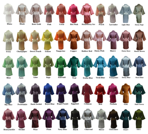 ชุดคลุมอาบน้ำผ้าซาตินหรูหรา 55 สี สำหรับผู้หญิง ขายส่ง ชุดคลุมสำหรับงานแต่งงาน ชุดคลุมอาบน้ำผ้าไหมสำหรับผู้ใหญ่ ชุดคลุมสปา ชุดคลุมสำหรับงานปาร์ตี้ เจ้าสาว และเพื่อนเจ้าสาว - Product Image 5