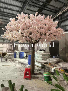 Kunden spezifische künstliche Kirschblüten bäume Innen-und Außen hochzeits dekoration Kunststoff gras und Blumen typ - Product Image 4