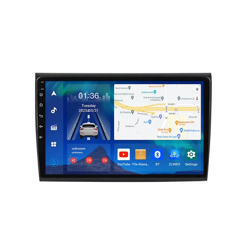 BHNEW Android 12 Autoradio lettore Video multimediale 2 Din navigazione GPS per Fiat Bravo 2007-2012 Autoradio Audio Stereo Carplay