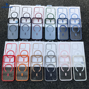 Custodia Lussuosa Magnetica in Acrilico Colorato con Ricarica Wireless per iPhone 17 16 15 14 13 12 Mini 11 Pro Max XS X XR 7 8 Plus - Product Image 1
