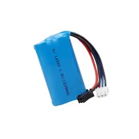 1-5 buah 7.4V 1200mAh baterai Lipo 14500 SM untuk mainan listrik air peluru pistol mainan 7.4V baterai isi ulang kendaraan RC mainan