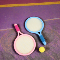 Ensemble de raquettes de badminton pour enfants chauds Jouet de sport primaire à double raquette doux et léger pour les enfants de 3 à 12 ans avec poignée en PU