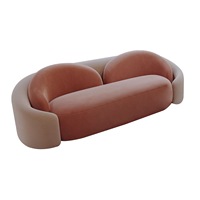 Canapé de luxe léger pour hall d'hôtel, balcon, petit appartement, salon, canapé en tissu et fauteuil de relaxation