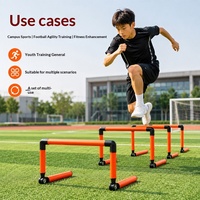 Ensemble d'obstacles pliables en PVC pour l'entraînement au football, avec coutures renforcées, pour enfants