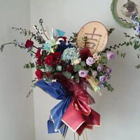 Emballage cadeau en papier imperméable pour la fête des mères, motif floral eurasien, emballage de fleurs, rose, matériau en pâte couchée, emballage PE